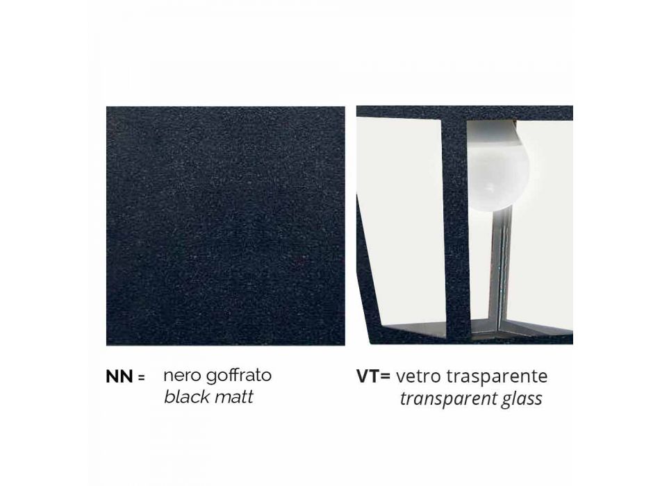 Nízké pouliční osvětlení pro venkovní použití v hliníku vyrobené v Itálii, Kristel Viadurini