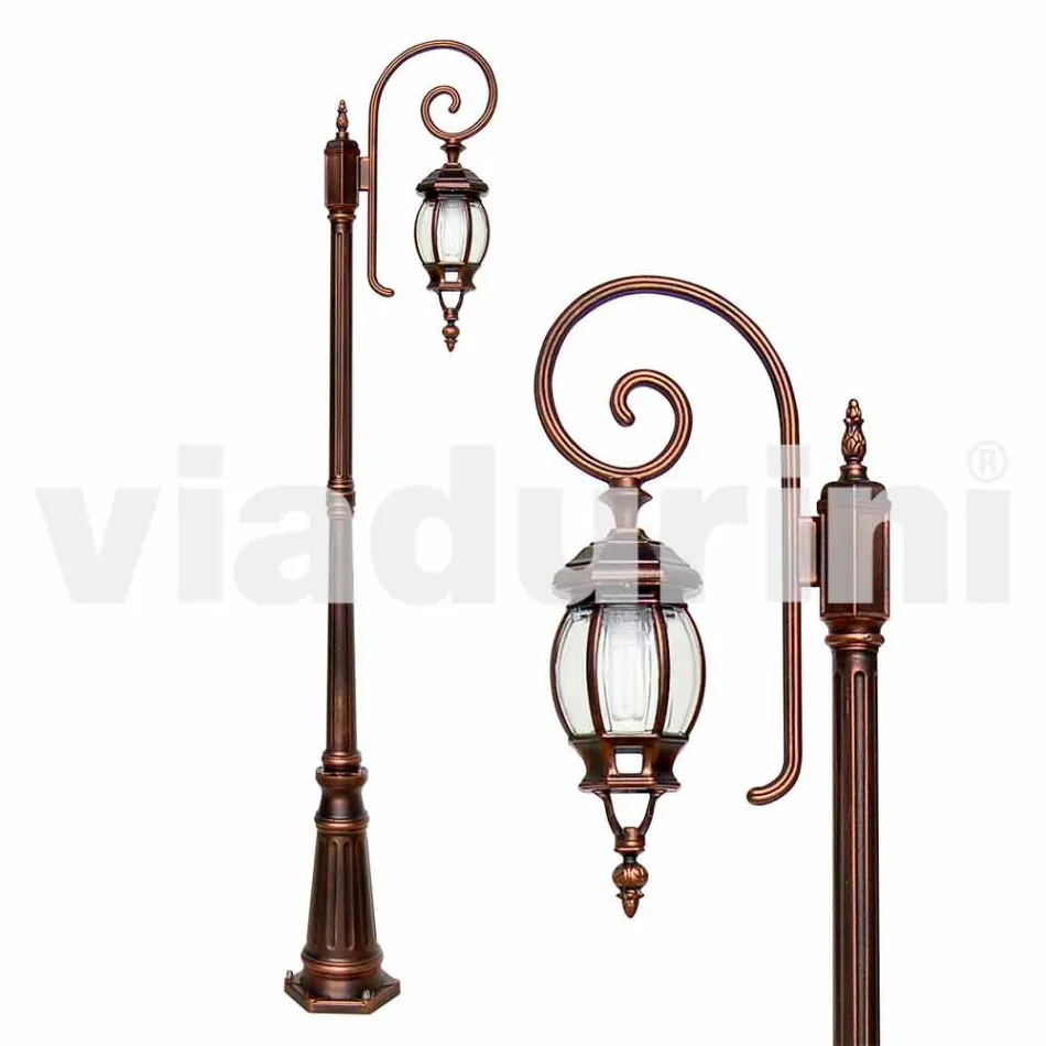 Anika classic hliníková zahradní lampa vyrobená v Itálii Viadurini