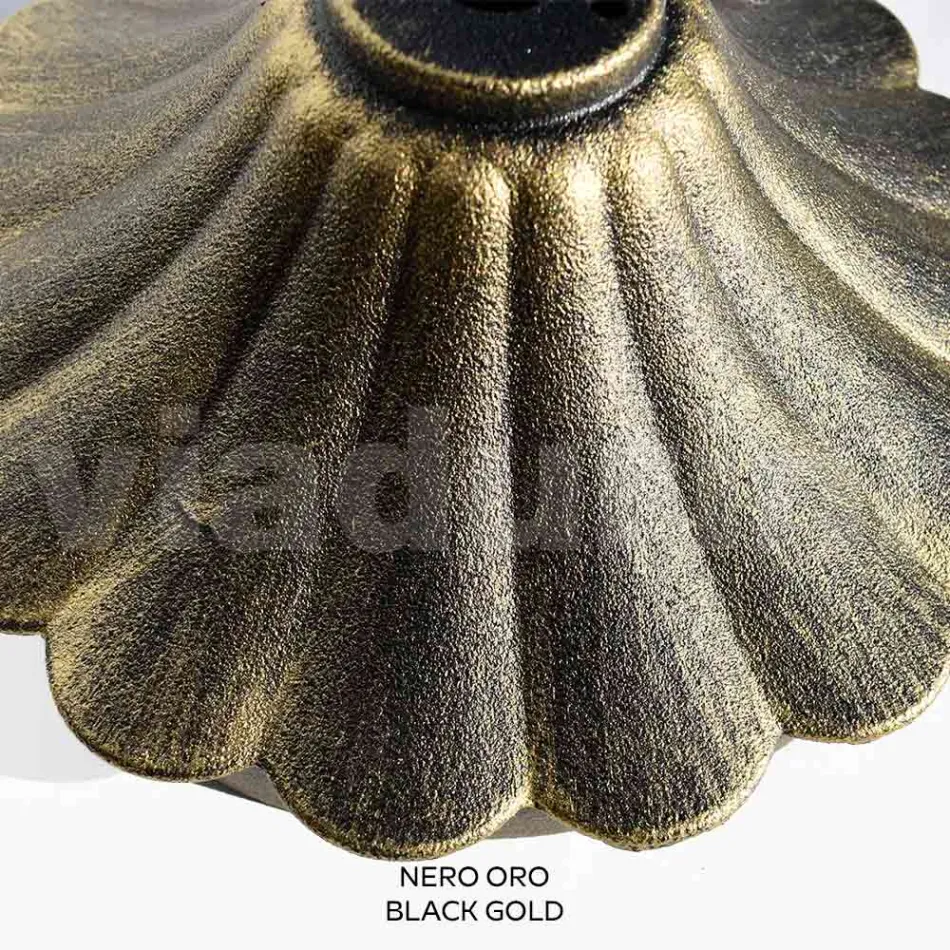 Sloupek venkovní lampy 212 cm v černém akrylu a hliníku Made in Italy - Trovanero Viadurini