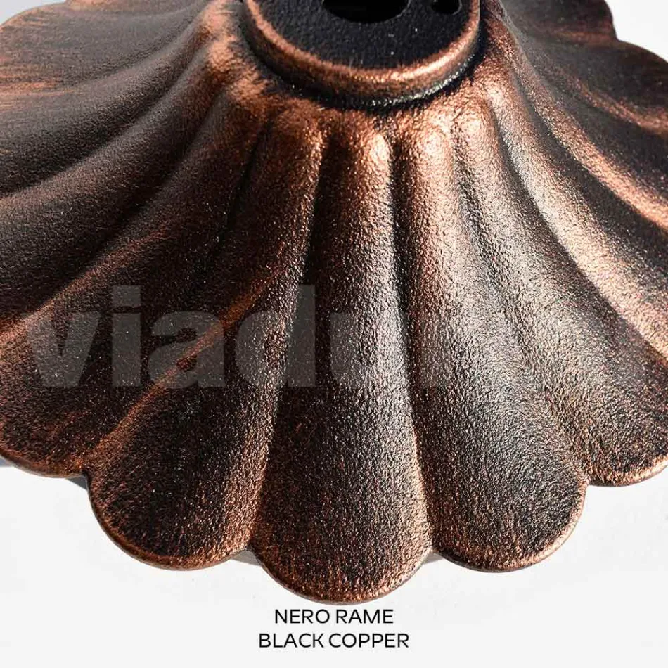 Sloupek venkovní lampy 212 cm v černém akrylu a hliníku Made in Italy - Trovanero Viadurini