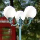 Sloupek venkovní lampy 212 cm v černém akrylu a hliníku Made in Italy - Trovanero Viadurini