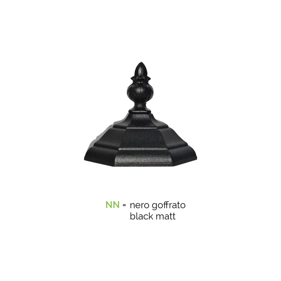 Venkovní lampa 3 světla v hliníkovém vintage stylu Made in Italy - Leona Viadurini