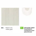 Venkovní lampa se třemi světly v bílém hliníku z Itálie, Anusca Viadurini