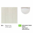 Venkovní lampa se třemi světly v bílém hliníku z Itálie, Anusca Viadurini