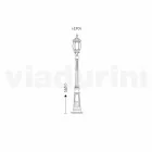 Venkovní lampa s hliníkovým světlem vyrobeným v Itálii, Anika Viadurini