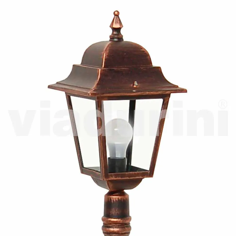 Nízká hliníková venkovní lampa vyrobená v Itálii, Aquilina Viadurini