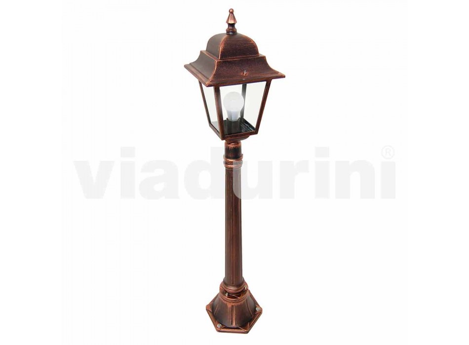 Nízká hliníková venkovní lampa vyrobená v Itálii, Aquilina Viadurini