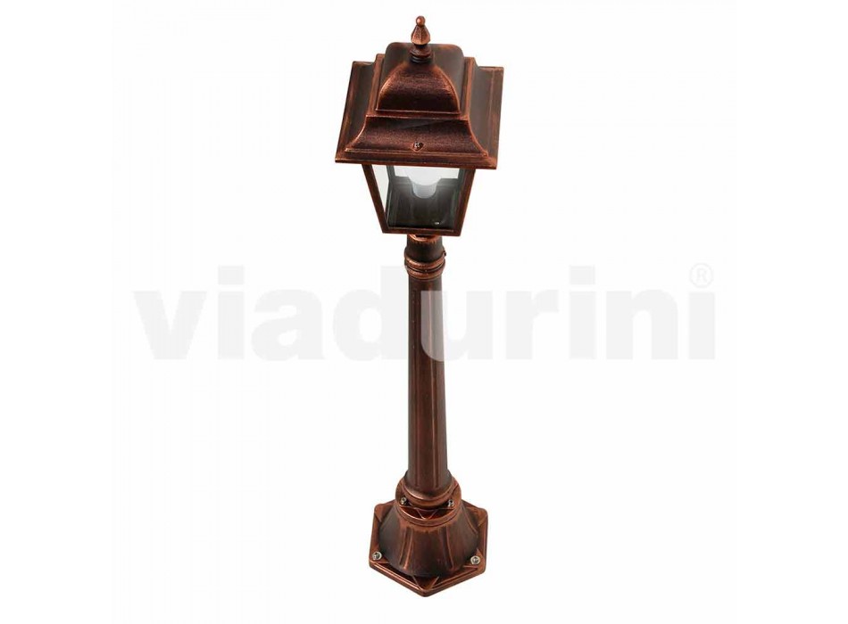 Nízká hliníková venkovní lampa vyrobená v Itálii, Aquilina Viadurini