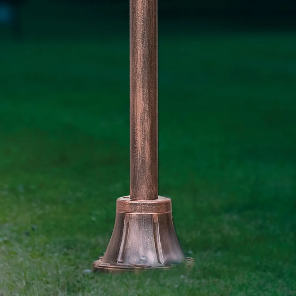 Venkovní lampa z klasického ručně malovaného dekorovaného hliníku - Janov Viadurini