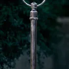 Venkovní lampa z ručně malovaného hliníku s květinovou výzdobou - Bari Viadurini