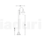 Venkovní lampa ve vintage stylu z hliníku Made in Italy - Cassandra Viadurini