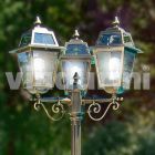 Kristel, tříbarevná klasická zahradní lampa vyrobená v Itálii Viadurini