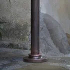 Zakřivený design zahradního sloupu lampy z hliníku, ručně zdobený - Campobasso Viadurini