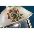 Zahradní lampa v ručně malovaném hliníku a květinovém dekoru - Bari Viadurini