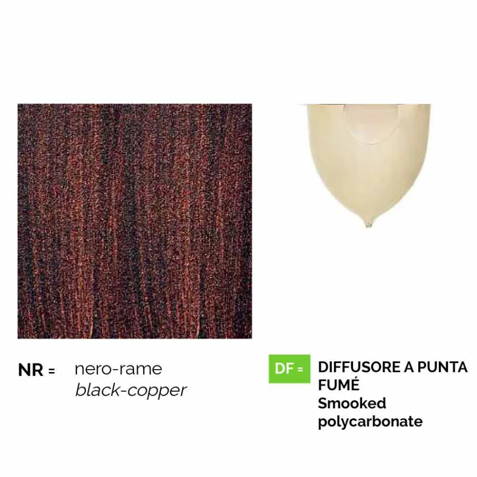 Zahradní lampa z tlakového odlitku vyrobeného v Itálii, Anusca Viadurini