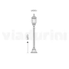 Hliníková zahradní lampa Vintage Style Made in Italy - Leona Viadurini