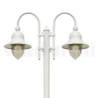 Vintage zahradní lampa 2 světla z hliníku Made in Italy - Cassandra Viadurini