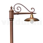 Vintage zahradní lampa z hliníku a mosazi Made in Italy - Adela Viadurini