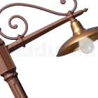 Vintage zahradní lampa z hliníku a mosazi Made in Italy - Adela Viadurini