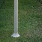 Venkovní pouliční lampa s bílým hliníkem a ručně malovaným květinovým dekorem - Imperia Viadurini