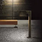 Venkovní kandelábr v antickém hnědém kovu 2 výšky - Saint Tropez od Il Fanale Viadurini