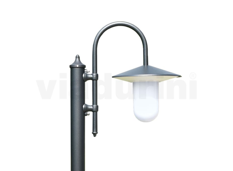 Venkovní lampa ve vintage stylu z antracitového hliníku Made in Italy - Belen Viadurini