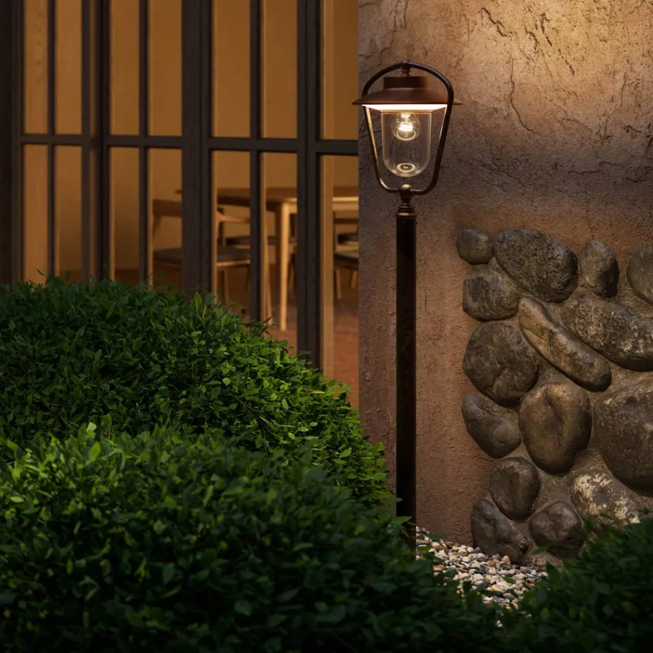 Vintage venkovní lampa z mědi a mosazi, 2 výšky - Calmaggiore od Il Fanale Viadurini