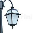 Zahradní lampa se 2 světly z hliníku a skla Made in Italy - Vivian Viadurini
