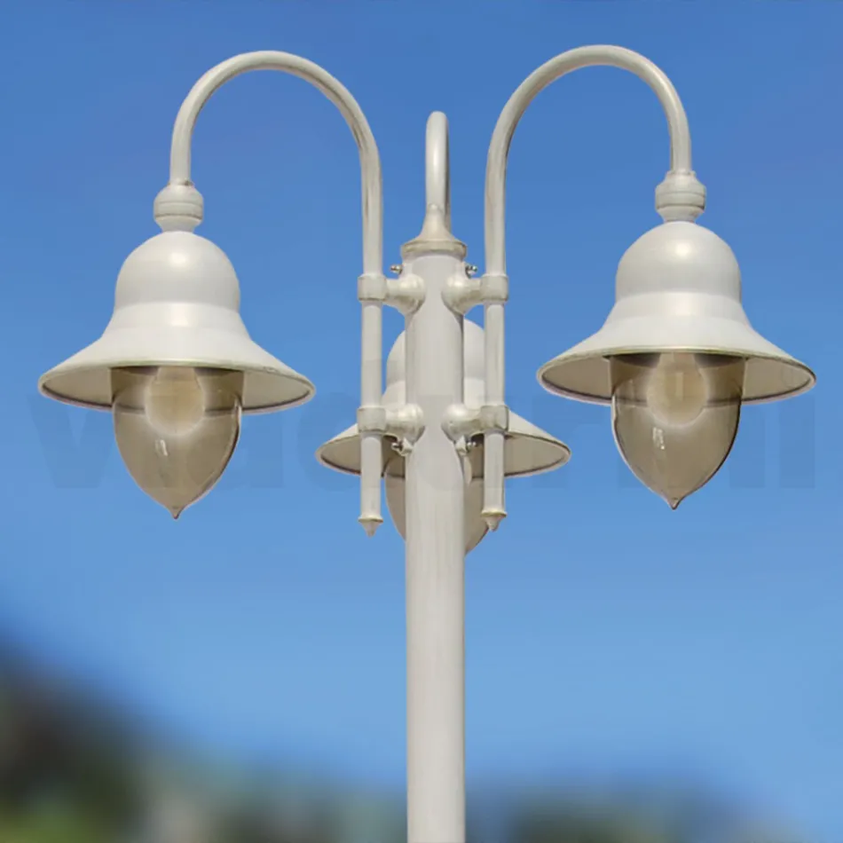 Zahradní lampa se 3 světly z hliníku Made in Italy - Cassandra Viadurini
