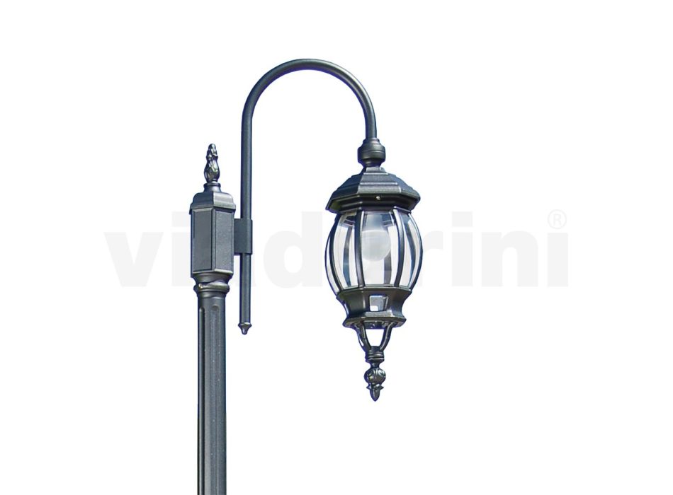 Vintage zahradní lampa z antracitového hliníku Made in Italy - Empire Viadurini