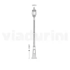 Lampa ve stylu Vintage z tlakově litého hliníku Made in Italy - Leona Viadurini