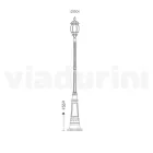 Lampa ve stylu Vintage z tlakově litého hliníku Made in Italy - Leona Viadurini