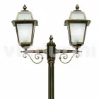 Venkovní lampa se dvěma světly z hliníku vyrobená v Itálii, Kristel Viadurini