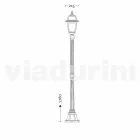 Pouliční svítidlo pro klasický outdoor vyrobený v Itálii, Kristel Viadurini