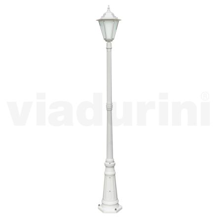 Vintage venkovní svítidlo z bílého hliníku Made in Italy - Terella Viadurini