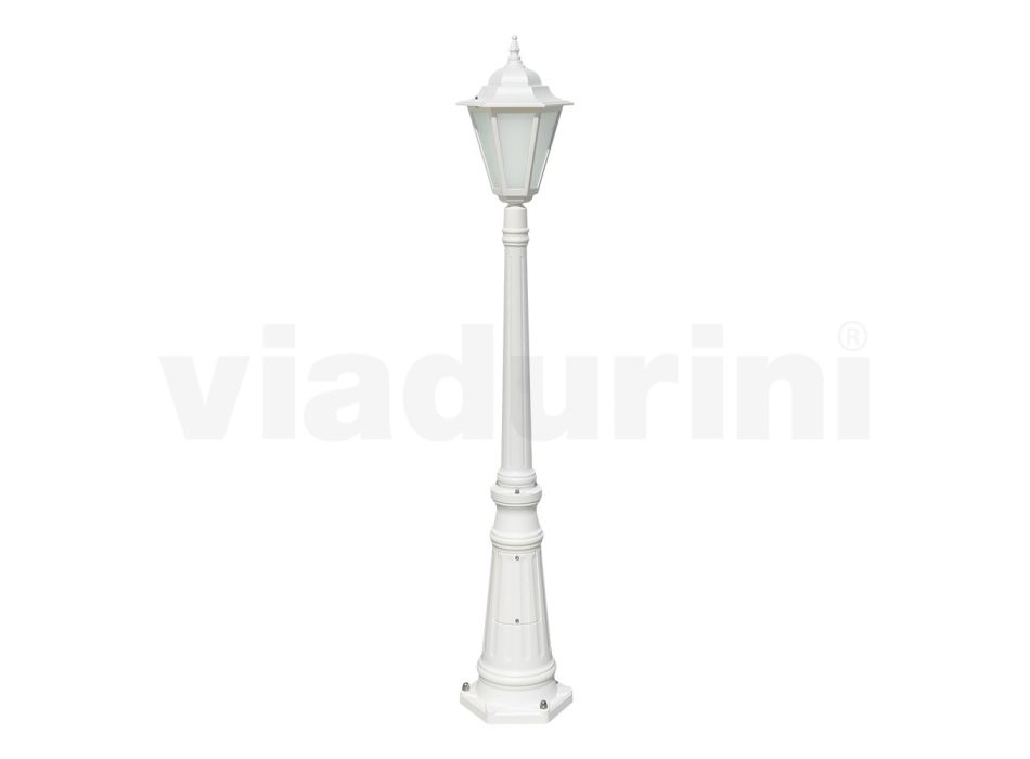Vintage venkovní svítidlo z bílého hliníku Made in Italy - Terella Viadurini