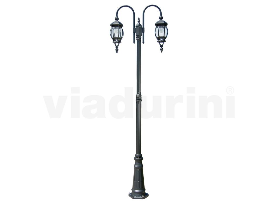 Svítidlo Vintage Style 2 Lights v antracitovém hliníku Made in Italy - Empire Viadurini