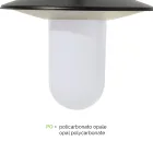 Pouliční lampa ve vintage stylu se 3 světly v šedém hliníku Made in Italy - Belen Viadurini