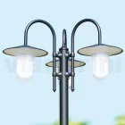 Pouliční lampa ve vintage stylu se 3 světly z hliníku Made in Italy - Belen Viadurini