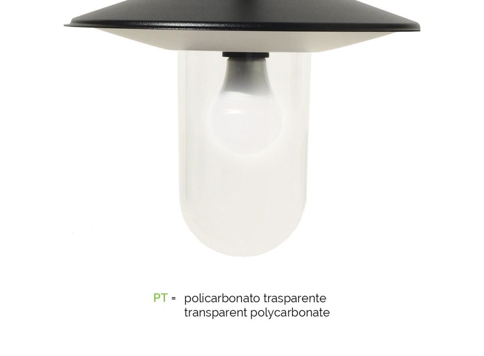 Pouliční lampa ve vintage stylu se 3 světly z hliníku Made in Italy - Belen Viadurini