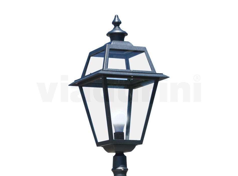 Lampa ve stylu Vintage z hliníku a skla Made in Italy - Vivian Viadurini