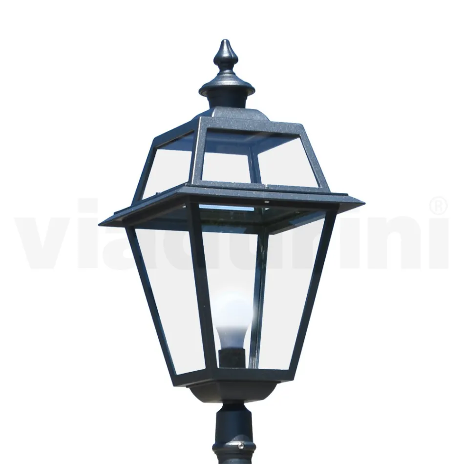 Lampa ve stylu Vintage z hliníku a skla Made in Italy - Vivian Viadurini
