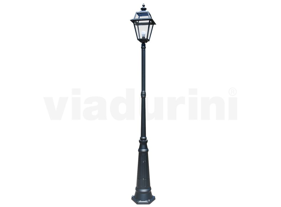 Lampa ve stylu Vintage z hliníku a skla Made in Italy - Vivian Viadurini