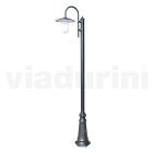 Pouliční lampa ve vintage stylu z antracitově šedého hliníku Made in Italy - Belen Viadurini