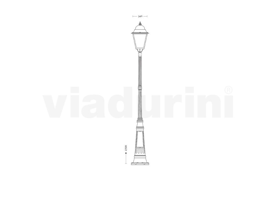 Vintage venkovní svítidlo z hliníku Made in Italy - Bonaria Viadurini