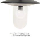 Vintage zahradní lampa 2 světla z hliníku Made in Italy - Belen Viadurini