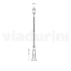 Vintage venkovní svítidlo z antracitového hliníku Made in Italy - Empire Viadurini