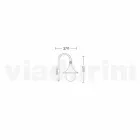 Nástěnné svítidlo pro venkovní použití v hliníku vyrobené v Itálii, Anusca Viadurini