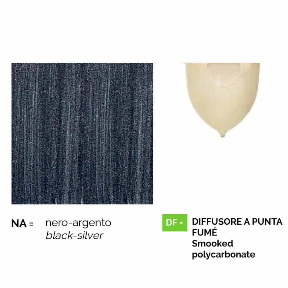 Nástěnné svítidlo pro venkovní použití v hliníku vyrobené v Itálii, Anusca Viadurini