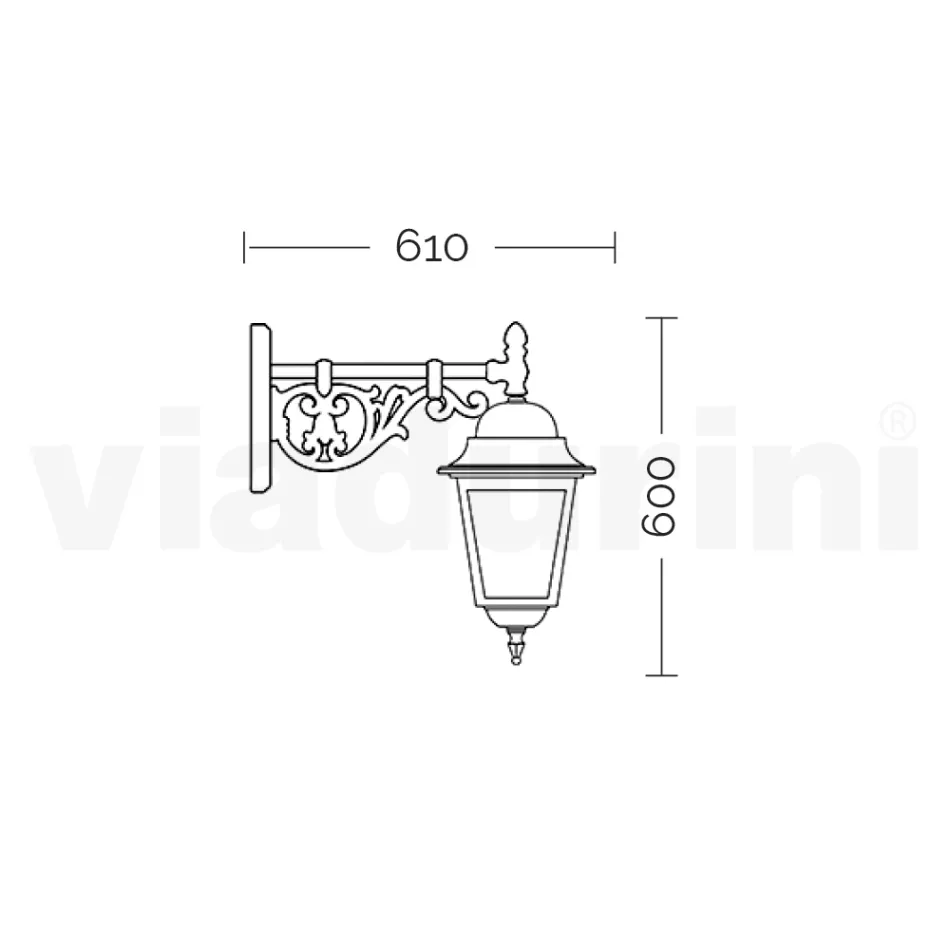 Venkovní lucerna ze skla a hliníku v 5 různých provedeních - Alchymista Viadurini